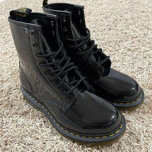 Dr. Martens 1460 Women’s Patent Leather Lace-Up Boots Black, Size 7 (New)